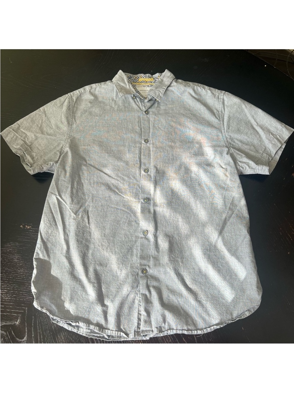 ✅ Denim & Flower Men's Gray Short Sleeve Shirt